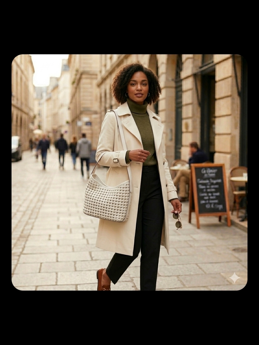 Chic White Woven Mini Bag